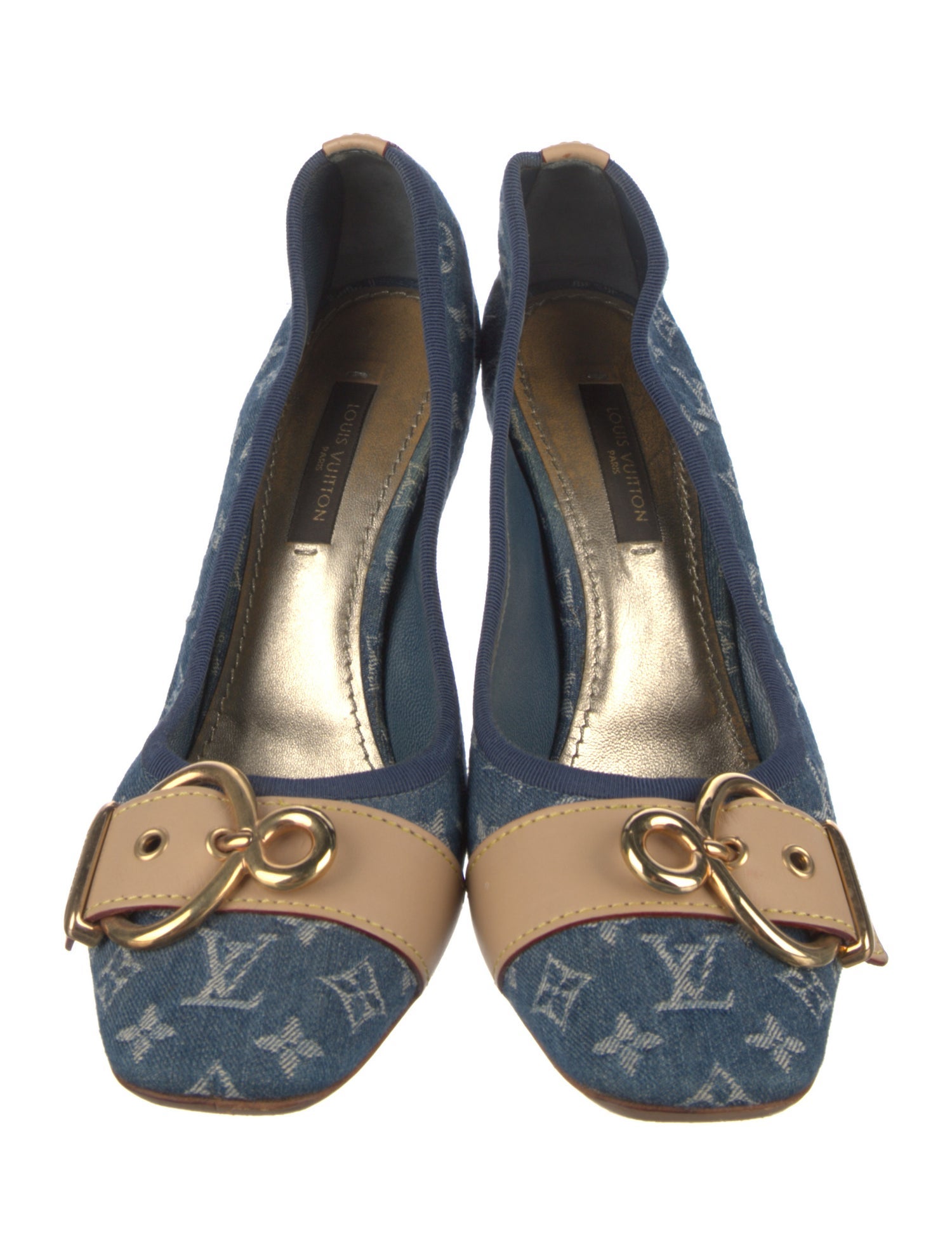 Louis Vuitton LV Monogram Denim Pumps